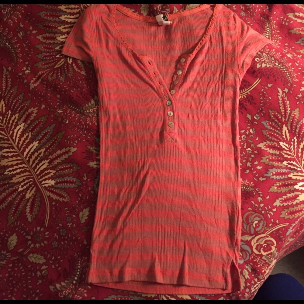 Free people short-sleeved Henley